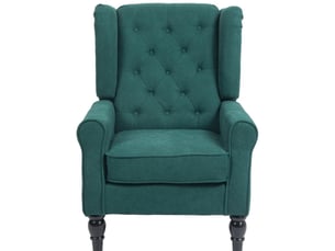 Fauteuil fixe  WISHDOR Tissu vert