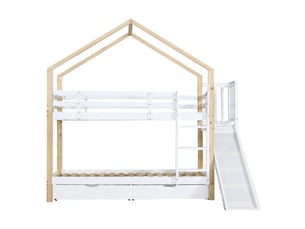 Lit superposé 90x200 cm <strong>RAUMIO</strong>  <strong></strong> coloris blanc