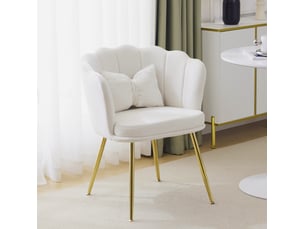 Fauteuil fixe <strong>HAUSS SPOLE</strong> <strong></strong> Velours beige vendu A l'unité