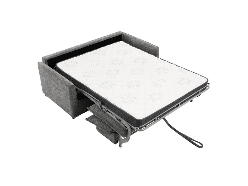 Canapé convertible 3pl système rapido tissu doux gris – ellis - Conforama C