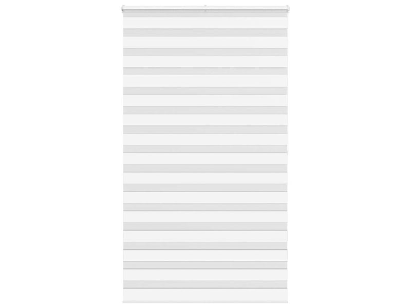 Store zèbre, store de fenêtre blanc 120x200 cm largeur du tissu 120,9cm polyester cf48358 - Conforama B