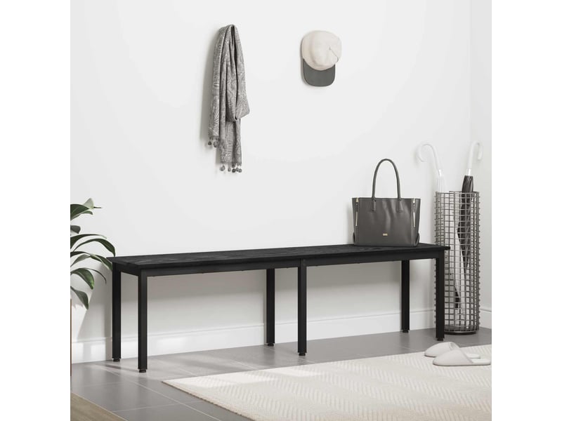  Banc d'entrée, banc d'intérieur chêne noir 160x35x45 cm bois d'ingénierie  - Conforama D