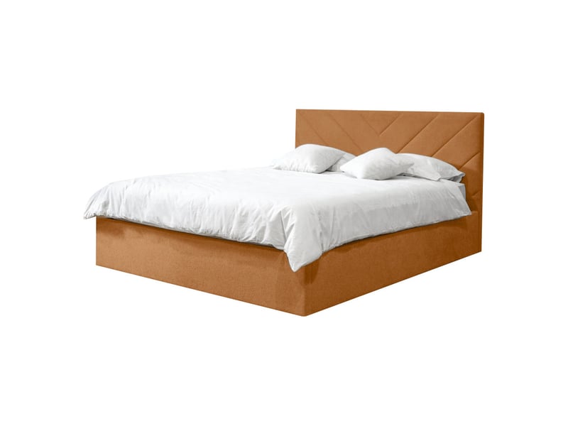  Bobochic lit coffre romane orange 180x200 ROMANE - Conforama A