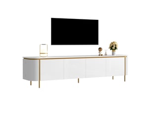 Meuble tv coloris blanc 180 cm STILVORA  