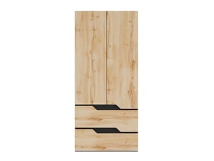 Armoire 2 porte(s) battante  2 tiroir(s) <strong>LEYTN</strong> <strong></strong> coloris bicolore largeur 90 cm