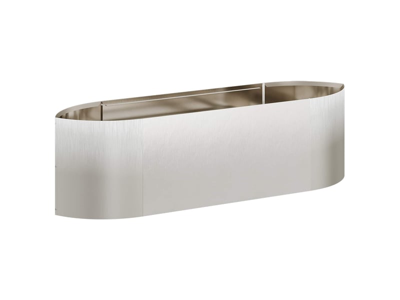  Jardinière - jardin surélevé acier inoxydable 140 x 40 x 40 cm acier  - Conforama A