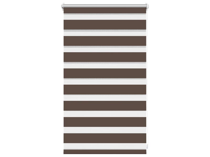 Store vénitien zebra, store de fenêtre 50,9 x 100 cm, largeur du tissu 46,7 cm, couleur café cf48206 - Conforama A