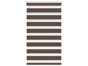 Store vénitien zebra, store de fenêtre 50,9 x 100 cm, largeur du tissu 46,7 cm, couleur café cf48206