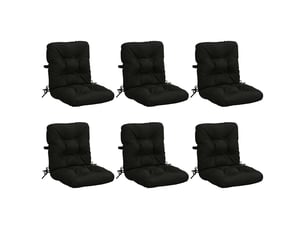 Lot de 6 coussins de chaise à dossier haut vianen cf59409