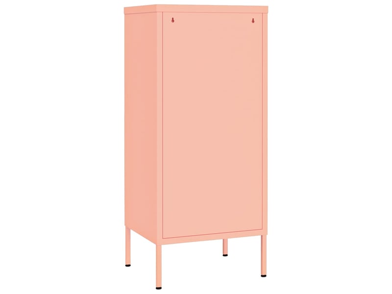  Armoire de rangement, rangement bureau rose 42,5x35x101,5 cm acier  - Conforama E