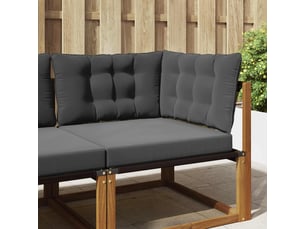 Coussin de canapé d'extérieur, coussin de chaise polyester anthracite cf54005