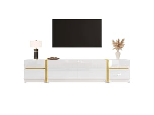 Meuble tv coloris blanc 180 cm GUTENT
