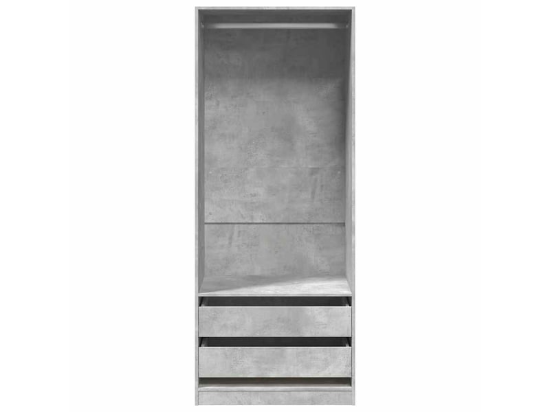  Garde-robe, armoire de rangement gris béton 80x50x200 cm bois d'ingénierie shl53222  - Conforama D