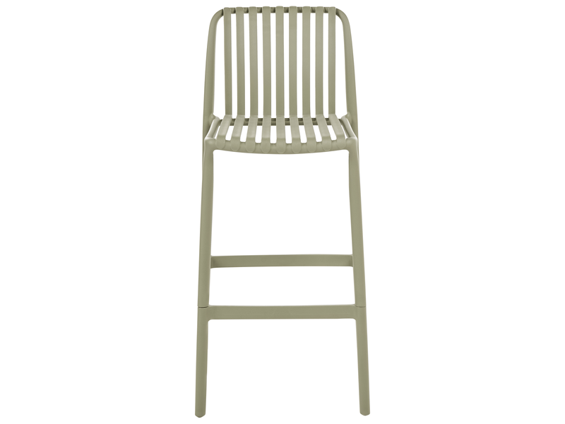  Lot de 2 chaises de bar ariccia matière synthétique vert  - Conforama E