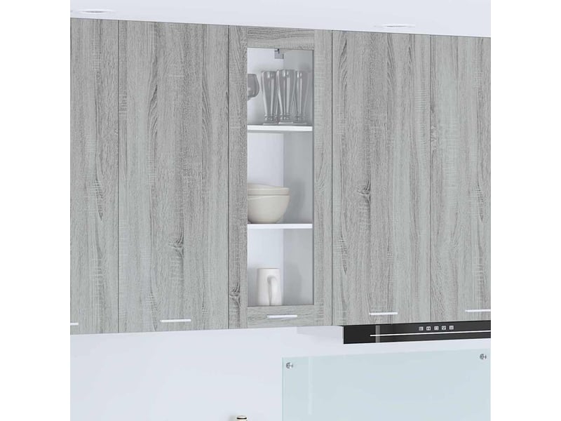 Meuble de rangement, armoire suspendue gris sonoma 40x31x100cm shl7149 - Conforama B
