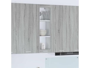 Meuble de rangement, armoire suspendue gris sonoma 40x31x100cm shl7149