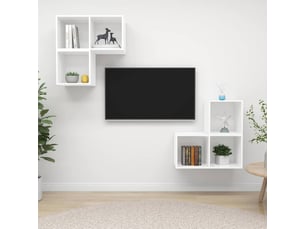 Meuble tv coloris blanc 37 cm <strong></strong>  <strong></strong>