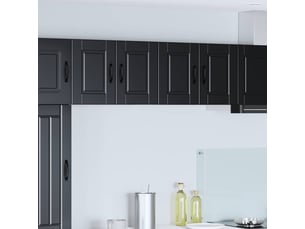 Meuble mural de cuisine | armoire de cuisine 2 pcs noir bois d'ingénierie shl4553