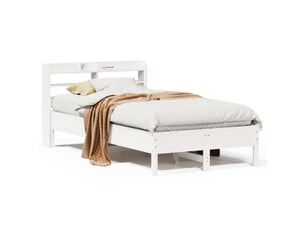 Lit simple 90x190 cm coloris blanc