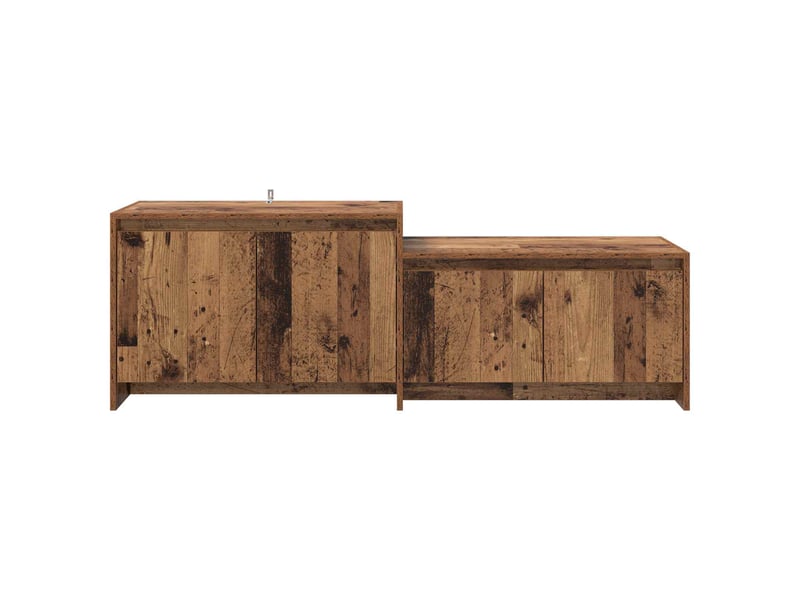  Meuble tv, banc tv 147x35x50 cm bois ancien bois d'ingénierie  - Conforama D