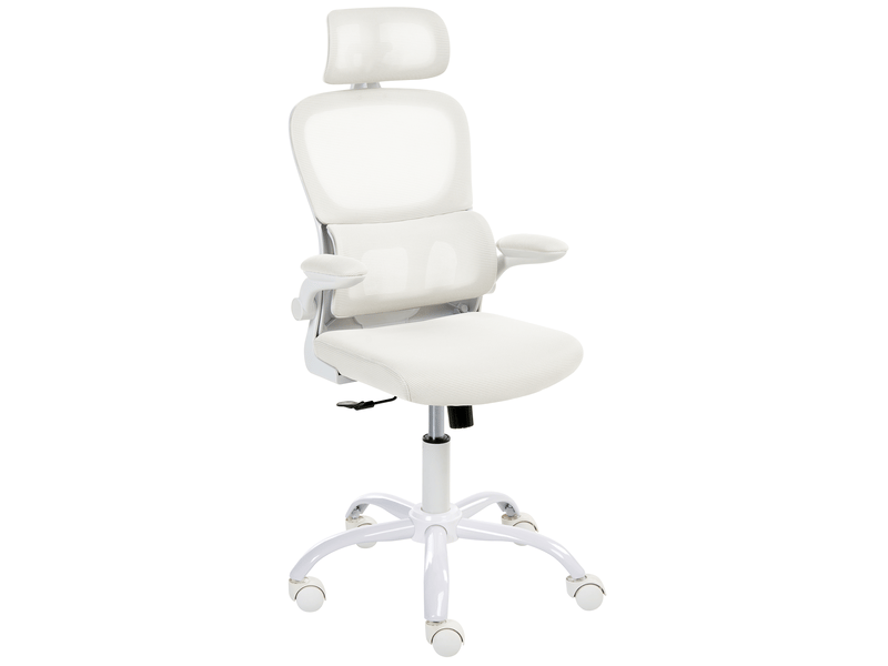 Chaise de bureau solis blanc  - Conforama A