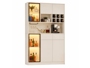 Vitrine coloris blanc OKMYHOME - 120 cmx200 cm