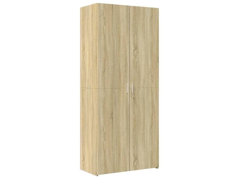  Buffet haut - bahut - meuble de rangement chêne sonoma 80x42,5x249 cm bois d'ingénierie  - Conforama D