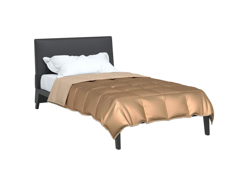  Duvet - couette complet toute l'année 155 x 200 cm 300 gsm doré  - Conforama C