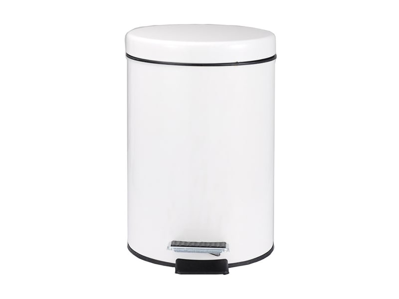  Poubelle à pédale pour salle de bain, capacité 3l, mini poubelle ronde  - Conforama A