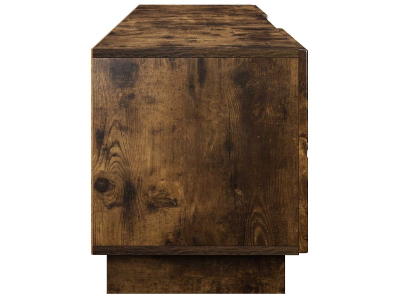  Meuble tv, banc tv 180x34,5x40 cm chêne fumé bois d'ingénierie shl67824  - Conforama E