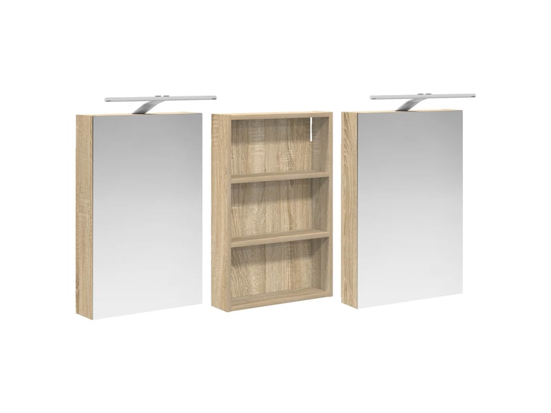  Ensemble de meubles de salle de bain 3 pc 120 x 10,5 x 60,5 cm cf63662  - Conforama E