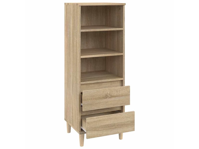  Buffet haut - bahut - meuble de rangement chêne sonoma 40x36x110 cm bois d'ingénierie  - Conforama D