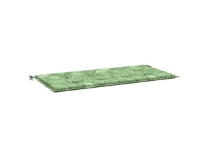Coussin de banc de jardin, coussin d'assise motif de feuilles 120x50x3 cm cf52750