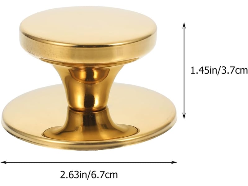 Boutons de couvercle pour casseroles - 4 pièces poignées universelles résistantes à la chaleur couvercle en acier pour casseroles bouton doré none - Conforama D