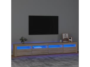 Meuble tv coloris marron 240 cm <strong></strong> <strong></strong>