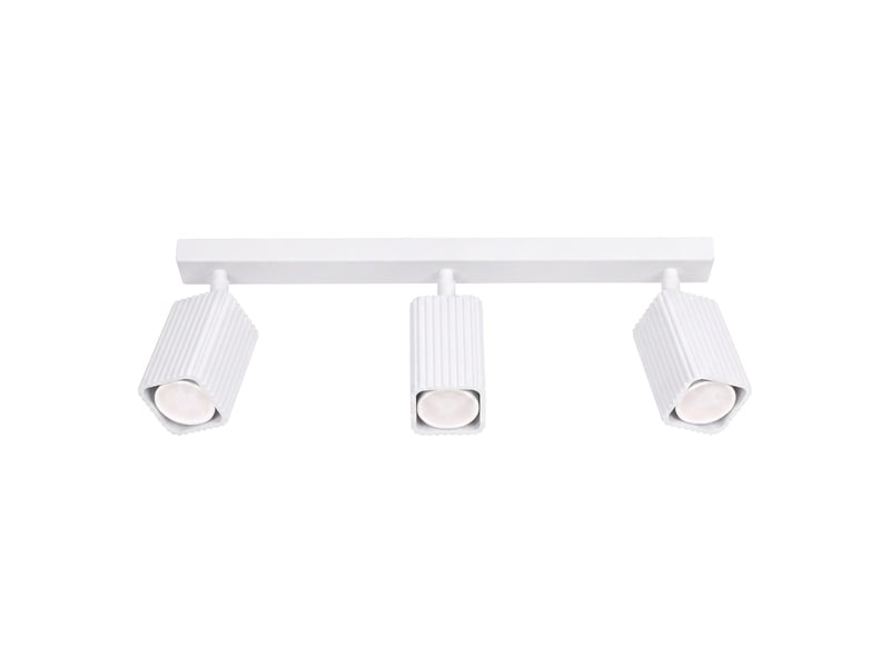  Plafonnier rayo 3l blanc aluminium moderne 16.5x45x6cm SL.3137 - Conforama A