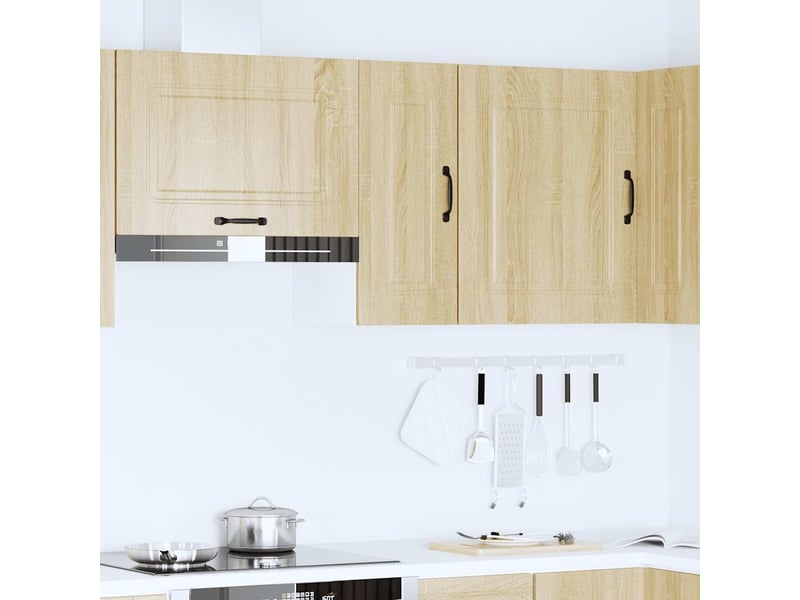  Armoire murale de cuisine kalmar chêne sonoma bois d'ingénierie shl9297  - Conforama C
