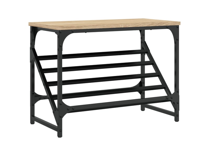  Meuble à chaussures, étagère à chaussures chêne sonoma 60x30x45 cm bois d'ingénierie  - Conforama A