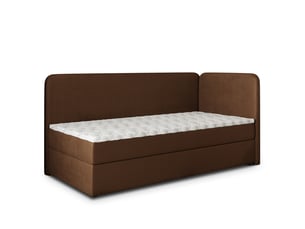 Lit avec rangement 80x200 cm MASSENO coloris marron