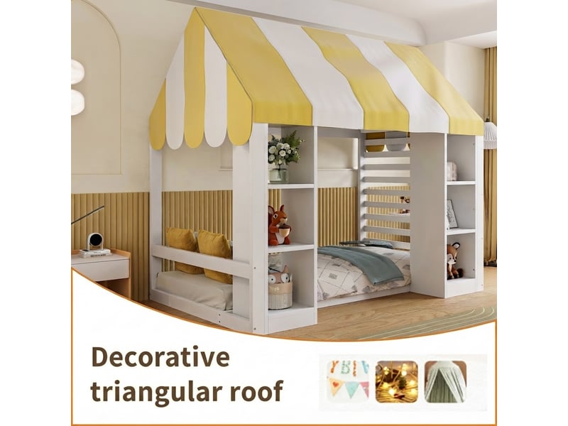  Lit jeune, 90x200 cm, rangement intégré, blanc, poids 52,8 kg LDF00626AAK-conf-NEW - Conforama W