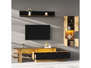 Meuble tv coloris bicolore 180 cm <strong>OXEZA</strong>  <strong></strong>