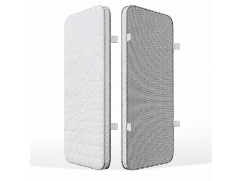  Matelas,90x200 cm,h3 à ressorts ensachés et mousse blanche,mousse et ressorts,blanche  - Conforama E