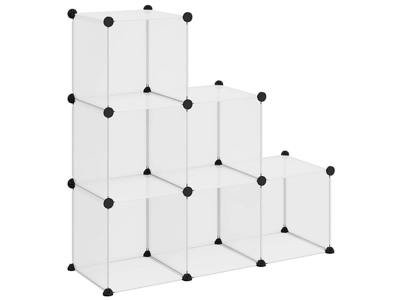 Cubes de rangement 6 pcs transparent pp - Conforama A
