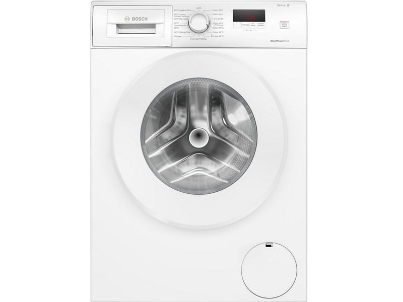  Bosch - bosch. Lave-linge. Ser2. Classe énergie a. 7.0 kg. 1.200 rmin. Affichage led. Touches tactiles. Blanc. Dimensions (hxlxp. Porte fermée) : 84.80 cm x 59.80 cm x 61.00 cm  wge02202fr - WGE02202FR - Conforama A