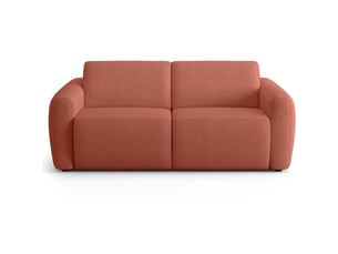 Canapé droit convertible HOMIFAB Suzie 3 places Tissu rose