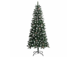 Sapin de noël artificiel, arbre de noël avec support vert 150 cm pvc
