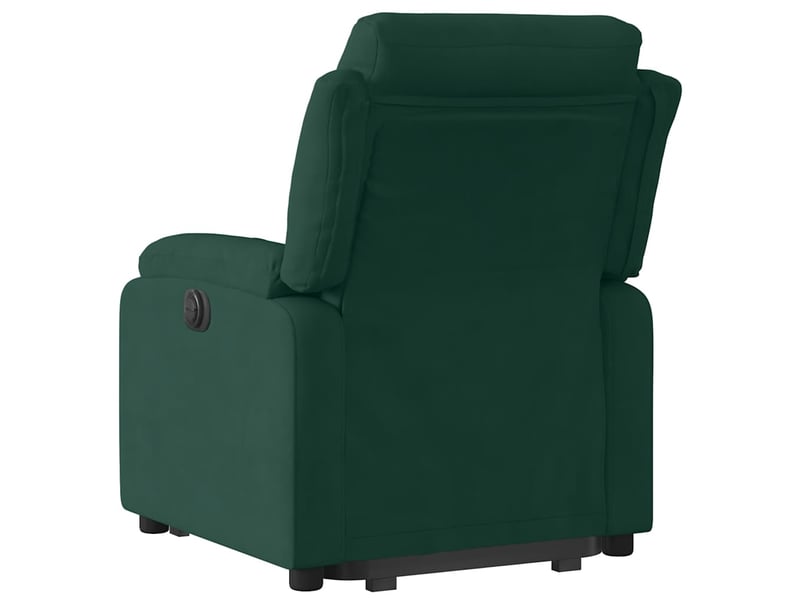  Fauteuil de bureau, fauteuil inclinable électrique vert foncé velours  - Conforama E