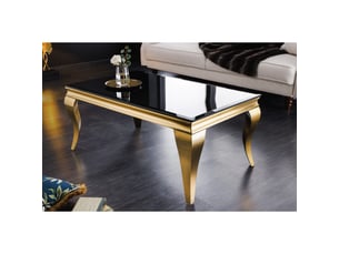 Table basse rectangulaire coloris doré <strong>MEUBLORAMA</strong> <strong></strong> - 60 cmx100 cm