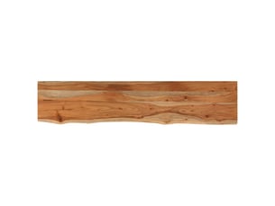 Étagère murale, étagère suspendue rectangulaire massif acacia bordure assortie cf42643