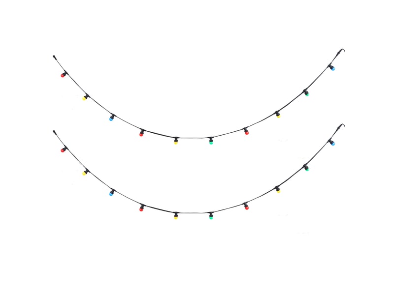  Guirlande lumineuse noire connectable 10m avec prise incl. E27 20 lumières ip64 - lubber  - Conforama A